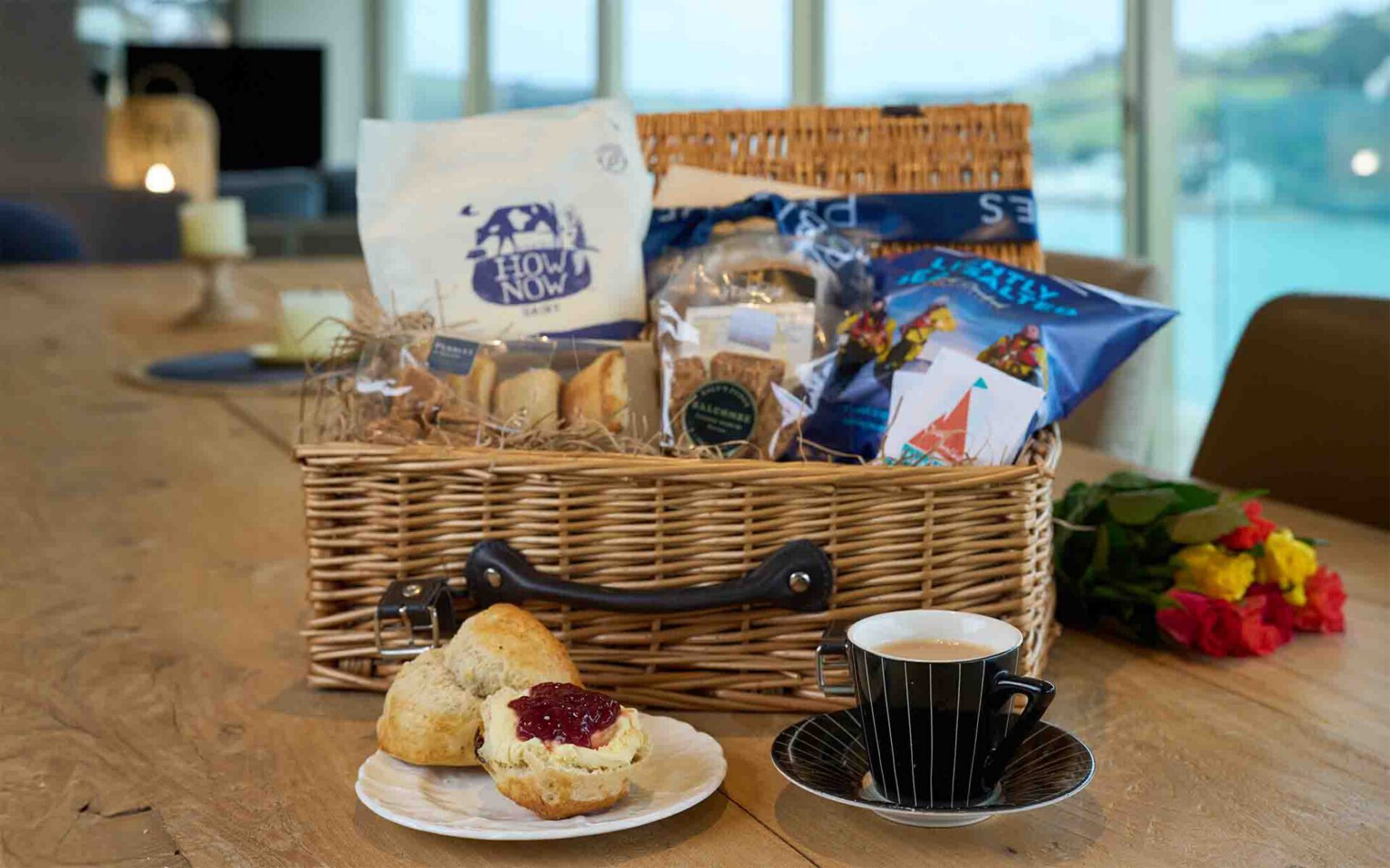 Hamper with cream tea