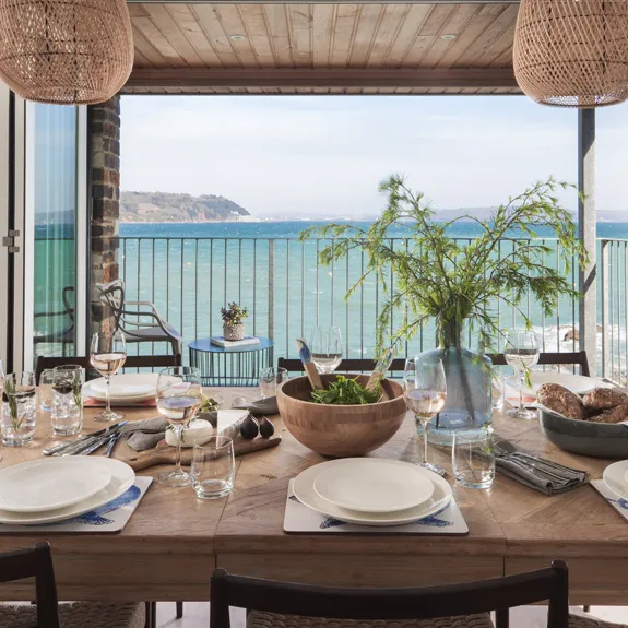 Lunch on balcony